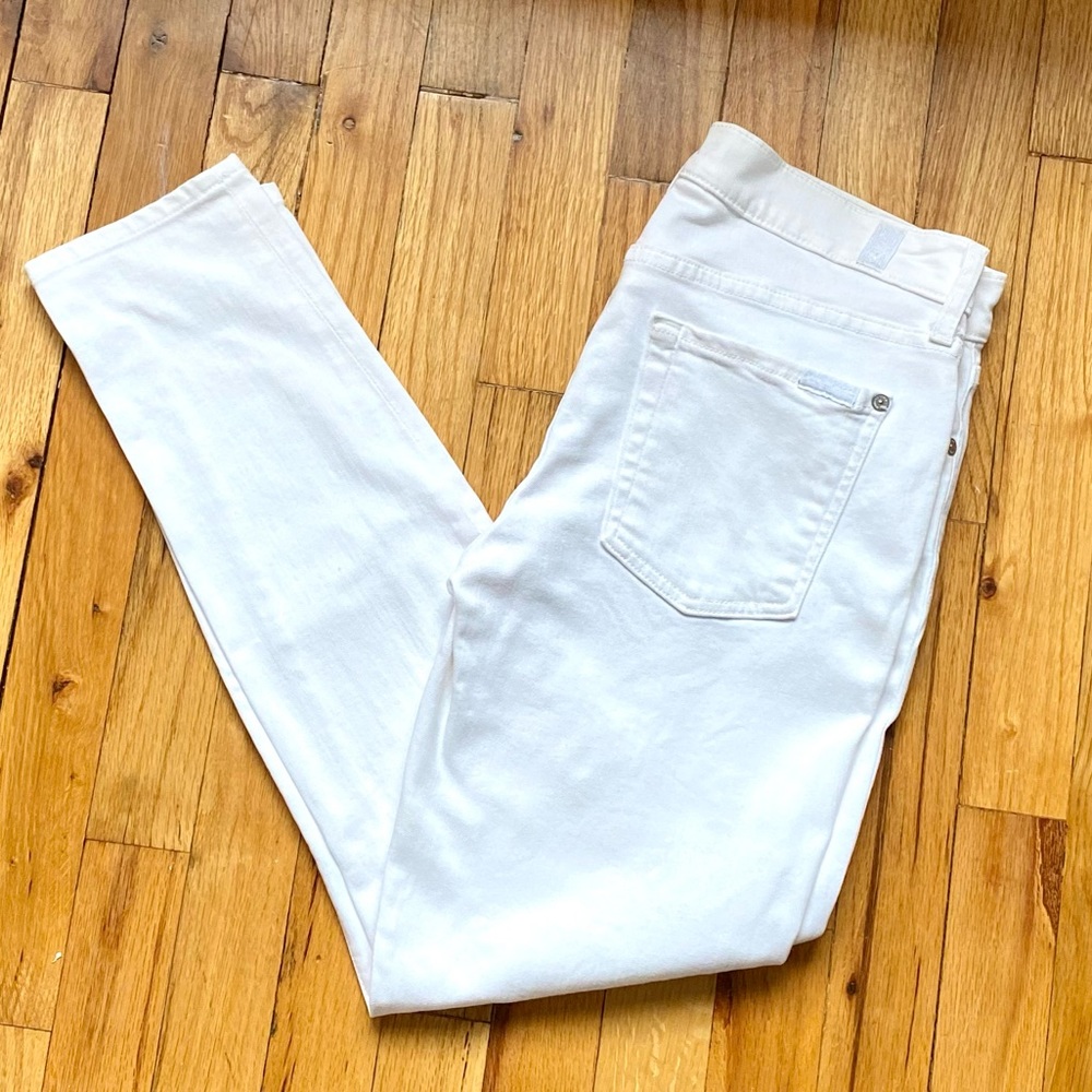 7 for All Mankind The Skinny white jeans